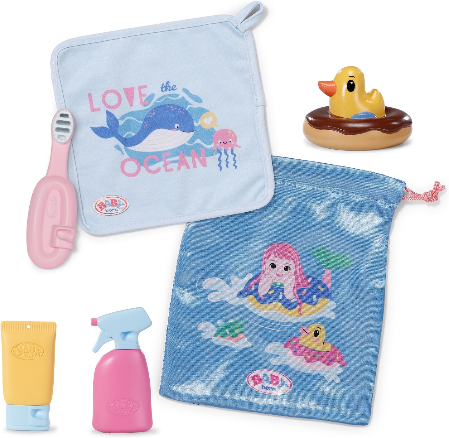 Puppen Accessoires-Set BABY BORN "Badespaß Set", bunt, Puppenausstattungen, Kinder, Puppen Accessoires-Set, passend für Click & Play BABY born Puppen