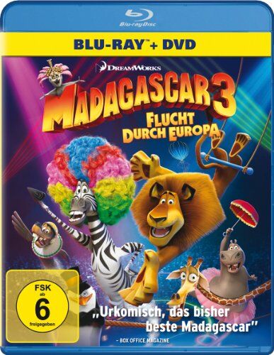 Eric Darnell - Madagascar 3: Flucht durch Europa (+ DVD) [Blu-ray] - Preis vom 01.10.2026 08:16:52 h