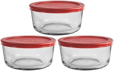 Anchor Hocking Clear Food Storage Container Set 1 pk