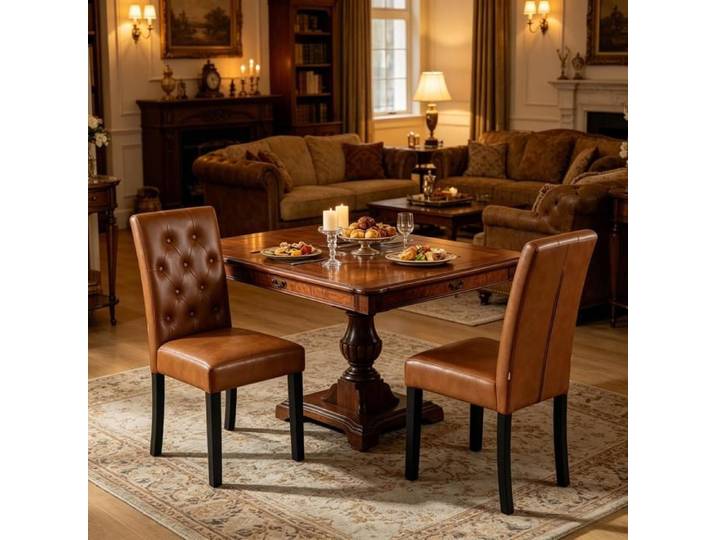 Lot de 2 design solide et sécurisé chaise de salle à manger idéal pour maison salon chambre décoration intérieure