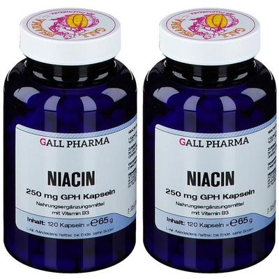 Niacin 250 mg GPH Kapseln x2 2x120 St