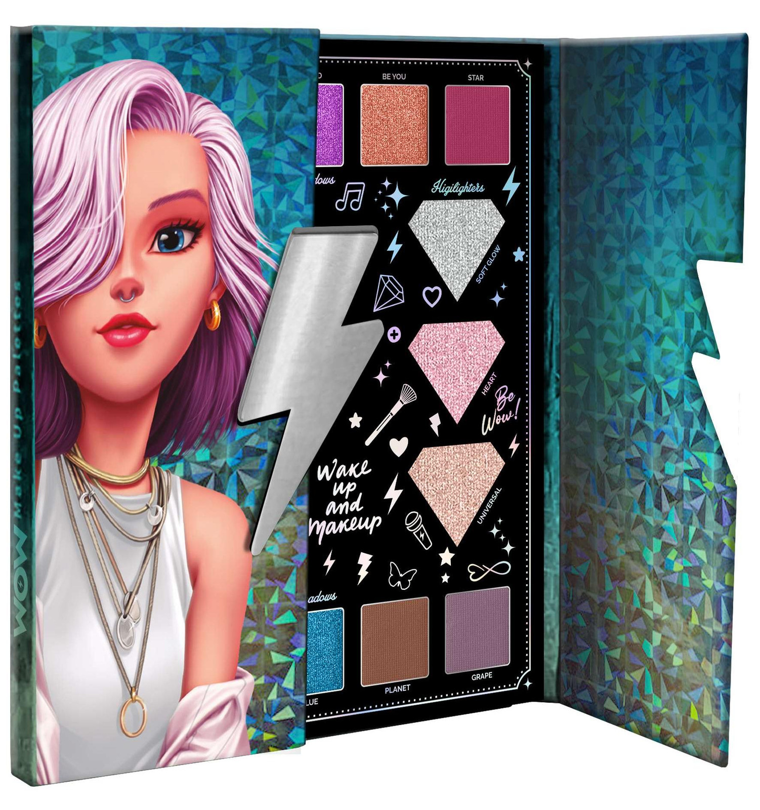WOW Generation Make-up palette met officiële accessoires voor kinderen