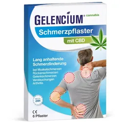 GELENCIUM® Schmerzpflaster mit CBD und Arnika 6 St