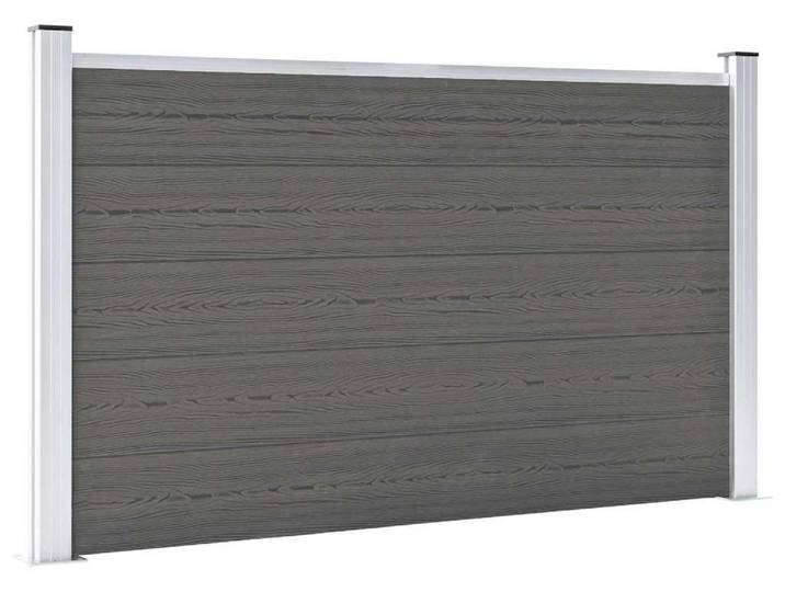 vidaXL Gartenzaun WPC 180×105 cm Grau