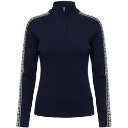 KRIMSON KLOVER Strickpullover Slalom Zip Neck, Größe S in Blau Blau