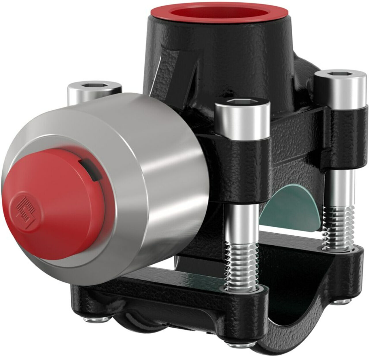 Flamco Anschließkupplung T-Plus DN 32xRp 1, TG, mit Auslösemechanismus (90632)