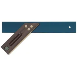 ECE, Winkelmesser, Präzisionsgehrungsmass Schenkellänge 300 mm mit Hohlkehle Palisanderholz
