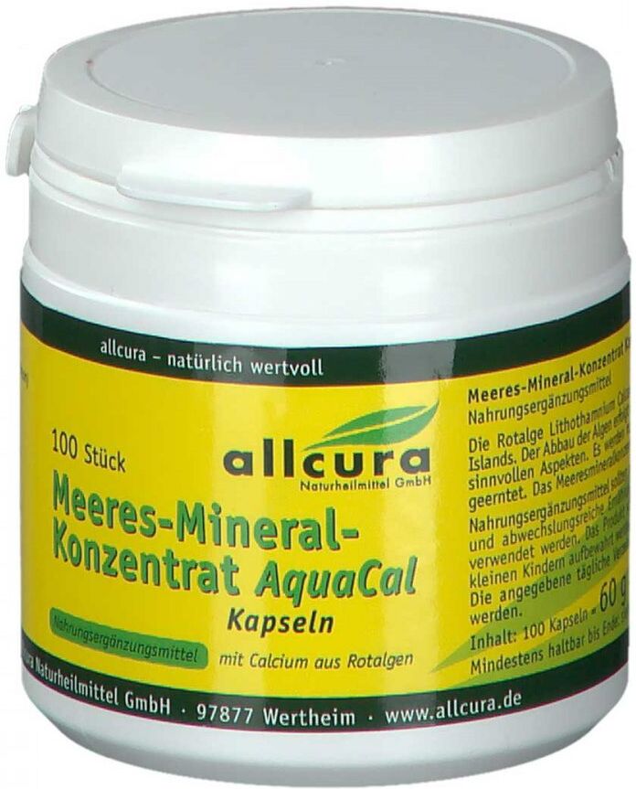 Meeresalgen Konzentr.rotalgen mit nat.Calcium Kapsel (n)
