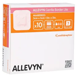 Allevyn Gentle Border Lite 5x5 cm Schaum 10 St
