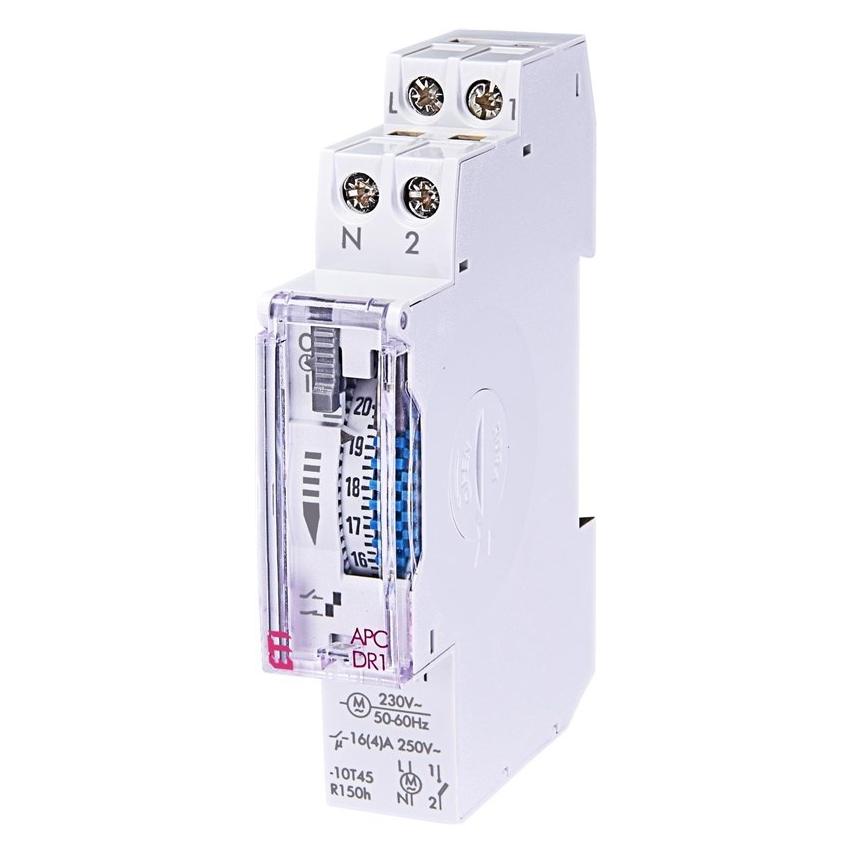 Eti Polam Analoger Timer APC-DR1 1P 16A 230V AC täglich 100h 002472002 (002472002)
