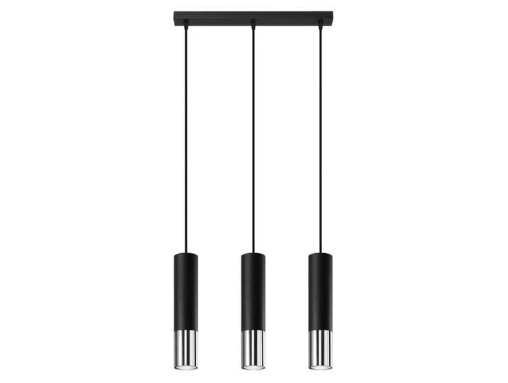 Suspension Acier Noir/Chromé GU10 3 Loopez Line