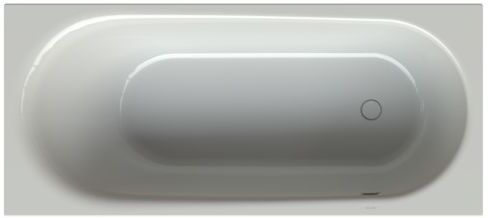 Bette BetteComodo Badewanne 1621-002 180x80x45cm, Überlauf vorne, Fußende rechts, manhattan