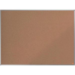 Nobo Pinnwand Essence 1903961, braun, aus Kork, mit Aluminiumrahmen, 120 x 90 cm