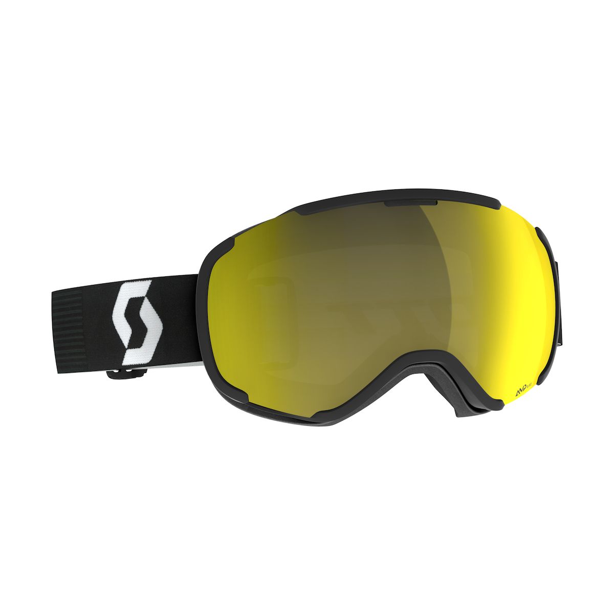 Scott Goggle Faze II mineral black/white - amp yellow chrome s2 (7641) - 2718167641335