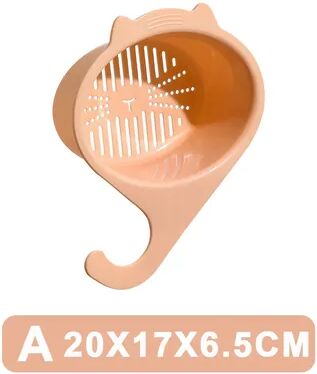 Discount Dollar Deals Kitchen Sink Drain Basket, Multifunctional Cat Shape Faucet Filter Basket, Shelf For Fruit And Vegetable Organizer light Pink