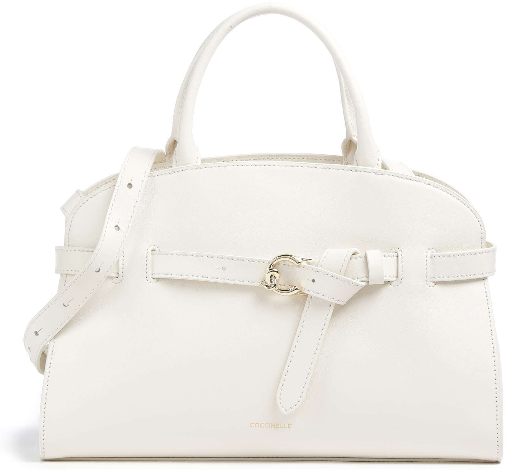 Coccinelle Sabine Handtasche aus Leder, weiß