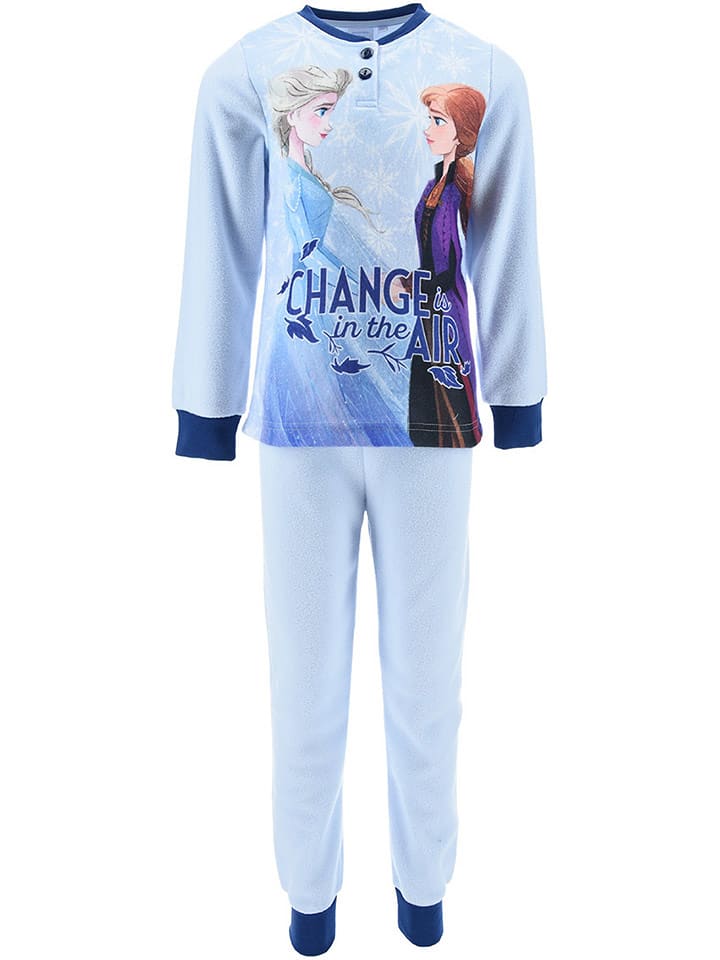 Fleece-Pyjama "Frozen" in Hellblau - 98
