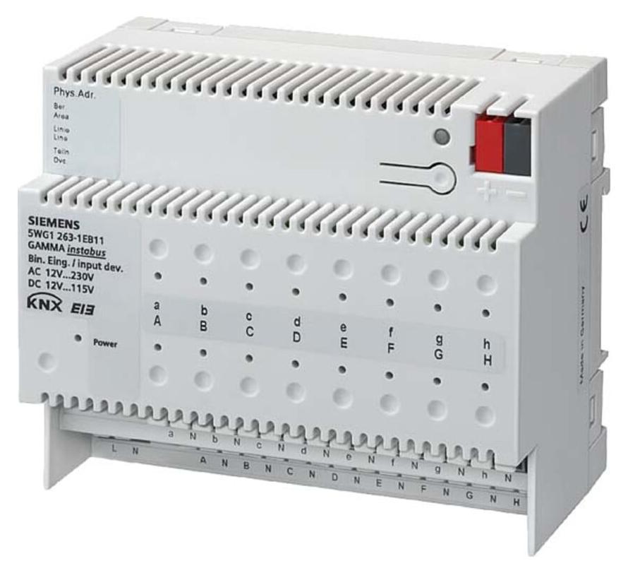 SIEMENS 5WG12631EB11 GAMMA 5WG1263-1EB11 instabus Binäreingabeger. N263E/11