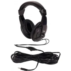 T'nB Casque filaire compatible TV (Noir) (Kabelgebunden), Kopfhörer, Schwarz