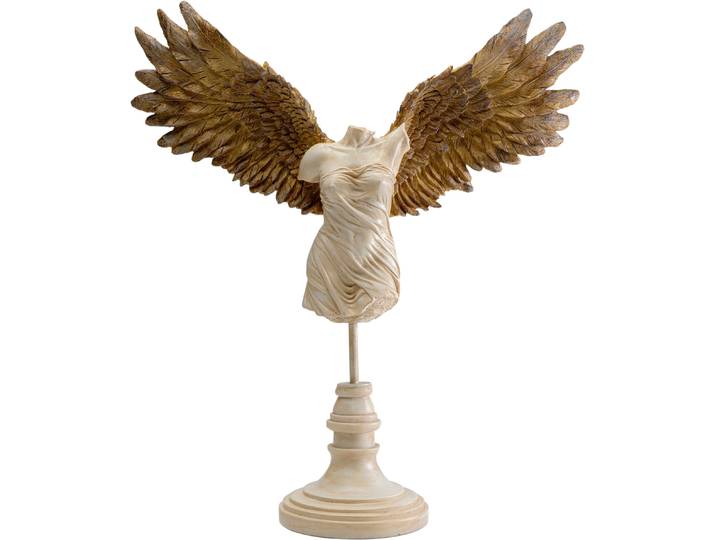 Dekofigur KARE DESIGN Deko Figur Guardian Angel Female , bunt (mehrfarbig), B:46,5cm H:41,5cm T:14cm, Polyresin, Dekofiguren, Dekofigur