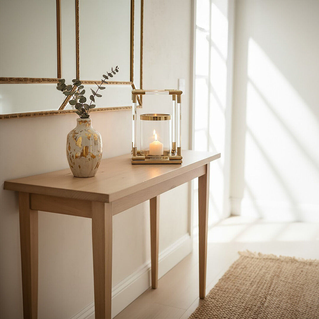 Fairmont Park Ann Tabletop Lantern Gold 35 cm H x 24 cm W x 24 cm D