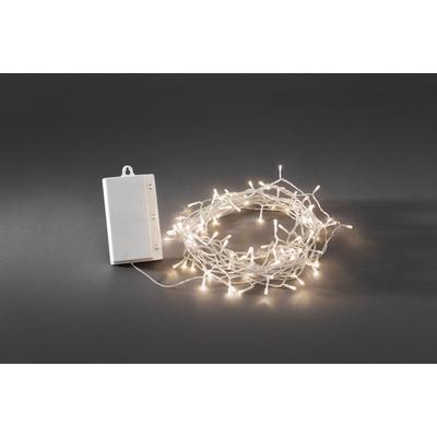 KONSTSMIDE LED-Lichterkette "Weihnachtsdeko aussen", transparent, Dioden 128 Stk. Flammen 128 Stk., Gesamtlänge 13,2m, Lichterketten, mit 8 Funktionen und Memoryfunktion, 128 warm weiße Dioden