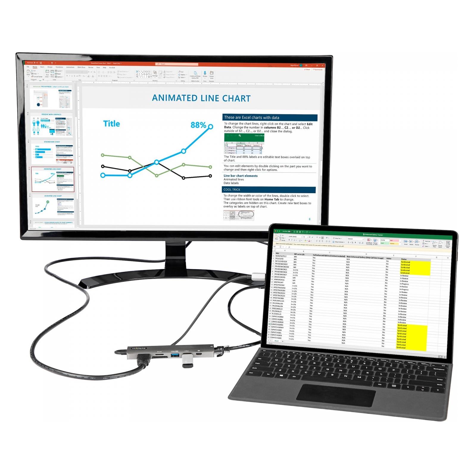 StarTech DKT30CHSDPD1 (USB-C, 3 Ports) (DKT30CHSDPD1)