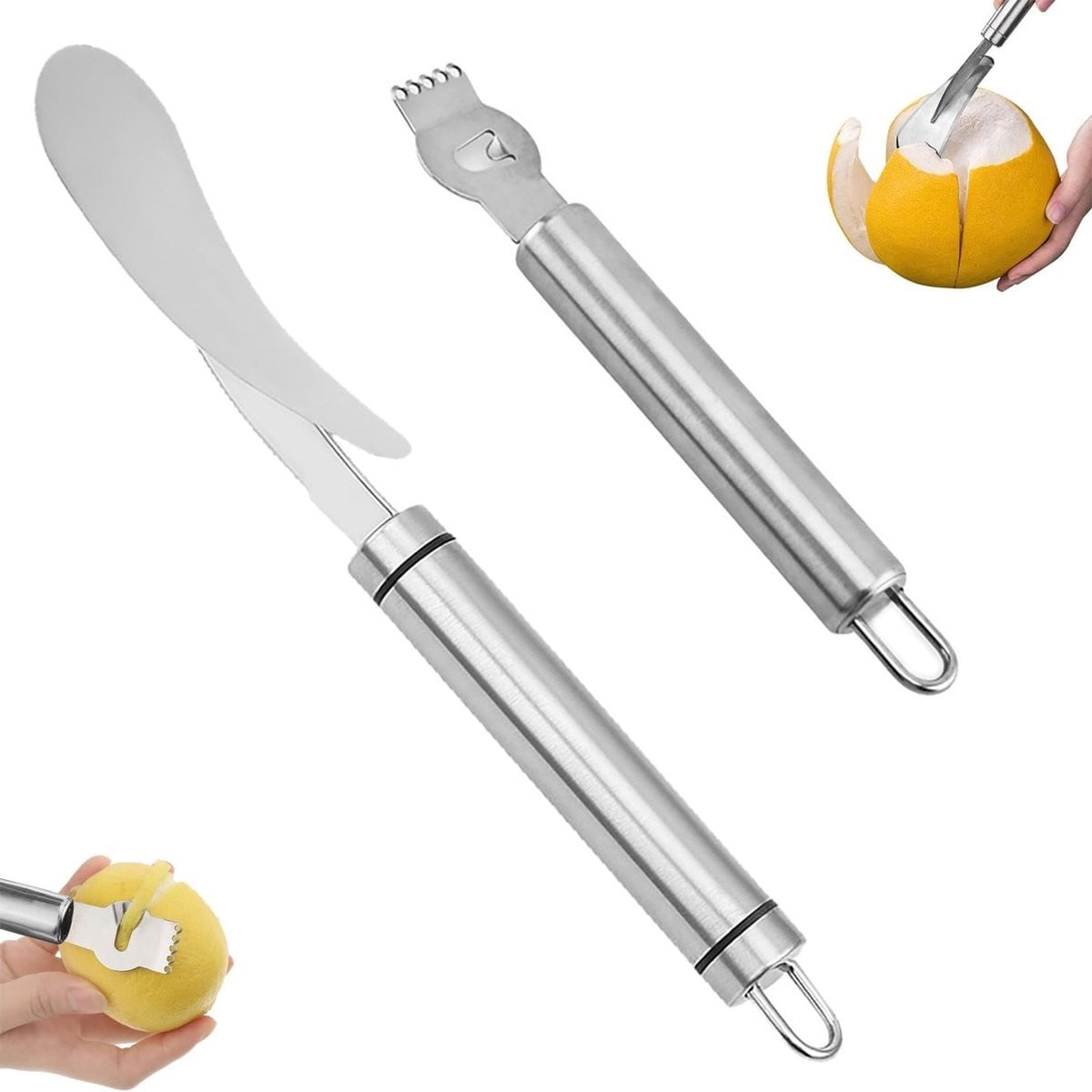 Citrusfruit Schiller en Schraper Set voor Citroenen, Sinaasappels en Grapefruit