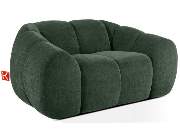 KONSIMO® Sessel FLAVA Einzelsessel, handgefertigt, Premiumqualität aus EU (Relaxsessel), mit Wellfedern, Retro-Modern, höchster Komfort