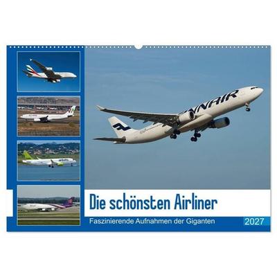 Die schönsten Airliner (Wandkalender 2027 DIN A2 quer), CALVENDO Monatskalender