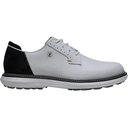 FootJoy Golfschuhe Herren Traditions Blucher, Spikeless, weiss/schwarz/rot