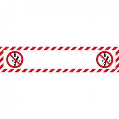 Aufkleber I Wartungsaufkleber Schalten verboten., o.Text, Pikto Folie, 100x20mm, 7/Bogen, DIN EN ISO 7010