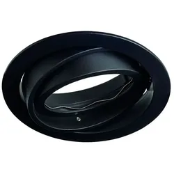 Rutec Projekt LED Einbaustrahler CORU-80K, IP20, rund, kardanisch, exkl. Leuchtmittel / Fassung / BG, schwarz RUP-PEG508