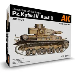 AK Interactive AK Models - 1/35 DEUTSCHES AFRIKA KORPS PZ.KPFW.IV AUSF.D