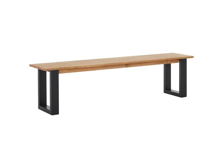 Livetastic Sitzbank, Wildeiche, Holz, Buche,Wildeiche, massiv, 38x45x200 cm, Esszimmer, Bänke, Sitzbänke