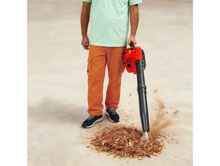 Souffleur à essence portatif 2 temps, souffleur de feuilles à essence pour l'hiver et nettoyeur de feuilles pour jardin, cour, puissant et portable