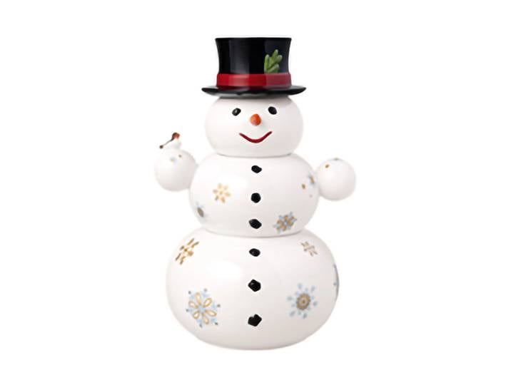 Villeroy & Boch Bocal bonhomme de neige Christmas Toy s Memory 4 pièces Blanc'