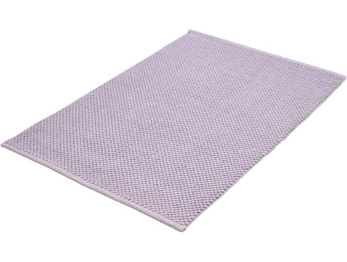 Badematte KLEINE WOLKE Punto, Badvorleger, Badezimmer Teppich , lila (lavendel), H:5mm, Baumwolle, Badematten, Badematte, Badteppich, Uni Farben, Oberfläche reine Baumwolle