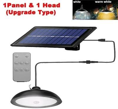Inspired Living Solar Pendant Light With Remote Control IP65 Waterproof Outdoor Solar Light For Camping Garden Shed 1head(upgrade Type) warm White