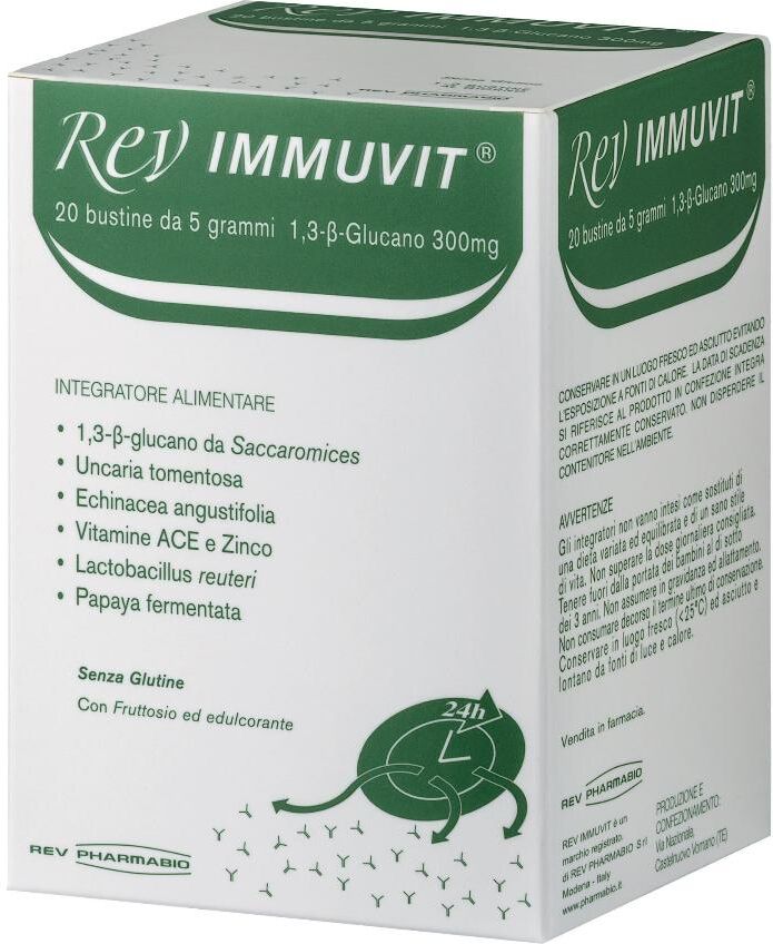 REV PHARMABIO Srl REV Immuvit 20 Buste
