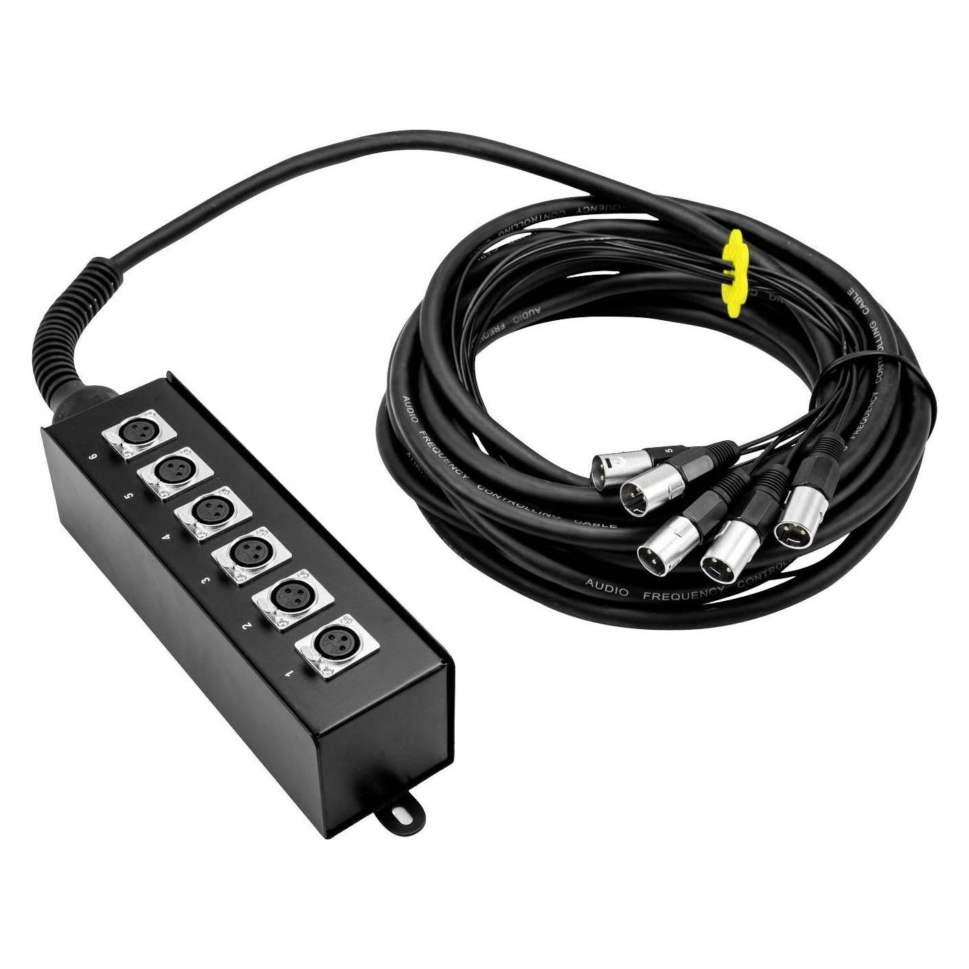 Omnitronic Multicore Stagebox MUS-610 6IN 10m (10 m, XLR Kabel) (30304615)