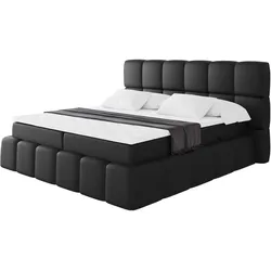 BOXBETT - AURI-H4 - 160x200 Schwarz Kunstleder