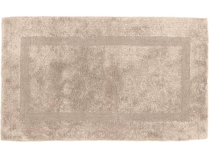 Erwin Müller Badematte, Badteppich Heraklion beige Größe 80x150 cm - Kochfest, für Fußbodenheizung geeignet, 100% Baumwolle (weitere Farben, Größen)