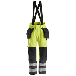 Snickers ProtecWork, wasserdichte Softshell-Arbeitshose, Klasse 2 14 signalgelb-navy