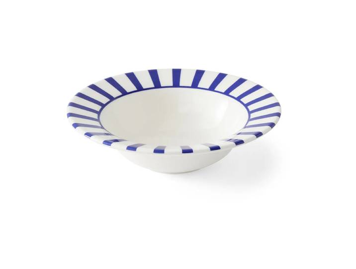 Spode Steccato ontbijtschaal Ø19 cm Blauw-wit