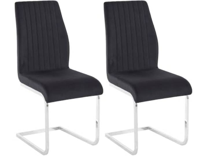 Greta Esszimmerstuhl 2er Set in schwarz