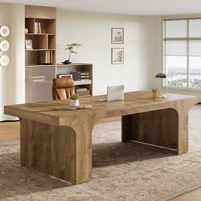 OEM "70.9"" Executive Desk, Large Wood Computer Office Desk, Writing Table Business Workspace Home Office Accent Desk"
