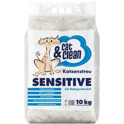 Cat & Clean Sensitive mit Babypuderduft 1 x 10kg
