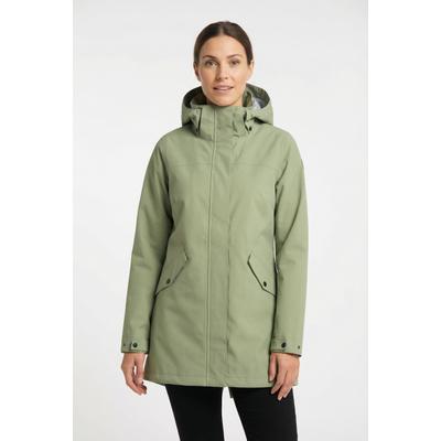 Funktionsparka ICEPEAK "ADDIS", Damen, Gr. 48, grün (light grün), Obermaterial: 100% Polyester. Futter: 100% Polyamid, Jacken, wasserdicht, winddicht, atmungsaktiv