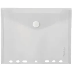 Foldersys 10er-Pack Sichttasche A5 mit Abheftrand transparent transparent, 18x22.5 cm